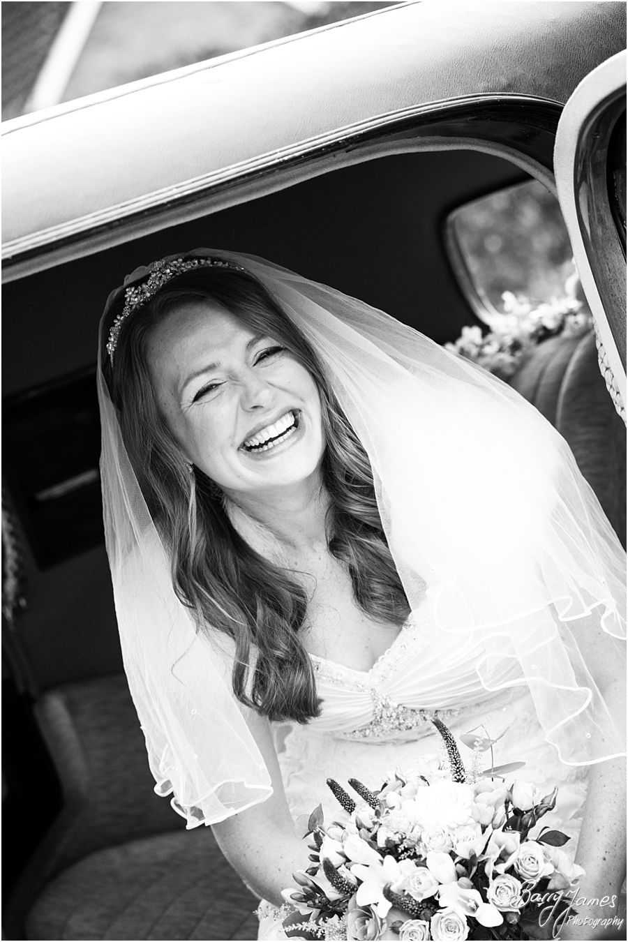 Stunning winter wedding photographs at All Saints Church in Streetly by Walsall Wedding Photographer Barry James