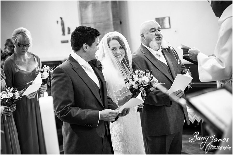 Storytelling beautiful wedding photography at All Saints Church in Streetly by Highly Recommended Wedding Photographer Barry James