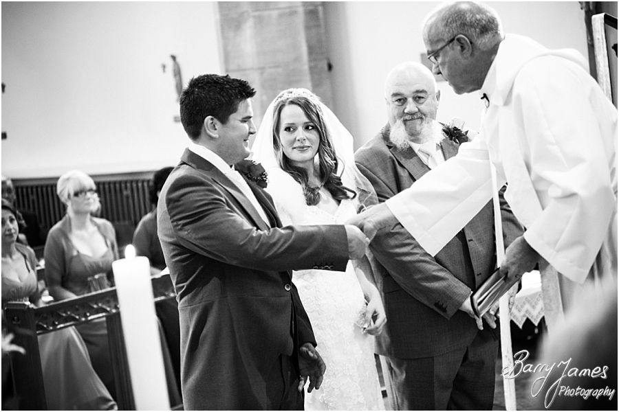 Candid relaxed autumn wedding photographs at All Saints Church in Streetly by Sutton Wedding Photographer Barry James