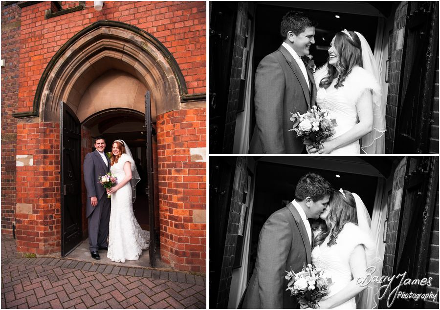 Contemporary creative wedding photography at All Saints Church in Streetly by Experienced Wedding Photographer Barry James