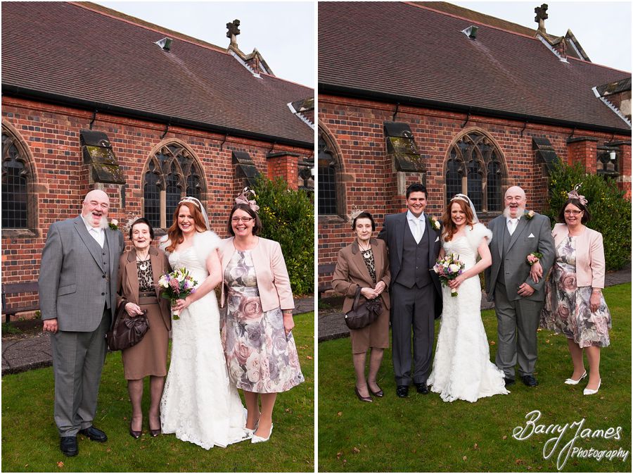 Storytelling beautiful wedding photography at All Saints Church in Streetly by Highly Recommended Wedding Photographer Barry James