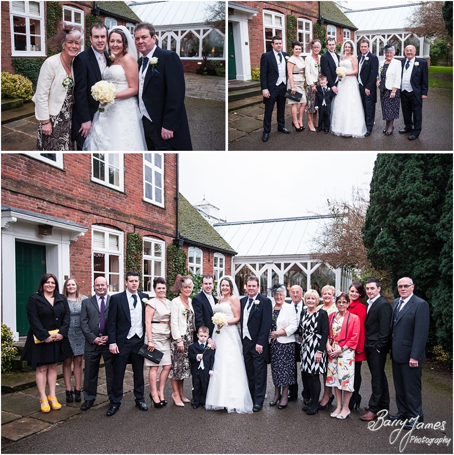 Gorgeous winter wedding photographs at The Moat House in Acton Trussell by Stafford Wedding Photographer Barry James