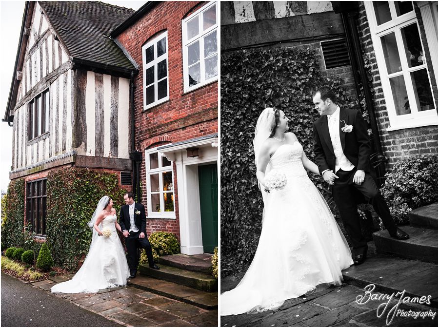 Beautiful award winning winter wedding photographs at The Moat House in Acton Trussell by Highly Recommended Wedding Photographer Barry James