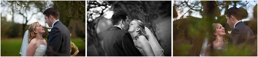 Contemporary creative photos of Bride and Groom in wonderful setting of Packington Moor in Lichfield by Award Winning Wedding Photographer Barry James