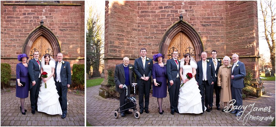 Contemporary relaxed and traditional wedding photographs at Christchurch in Lichfield by Staffordshire Professional Wedding Photographer Barry James