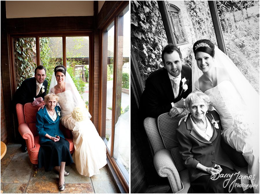 Beautiful couple portraits around lake at The Moat House in Acton Trussell by Rugeley Wedding Photographer Barry James