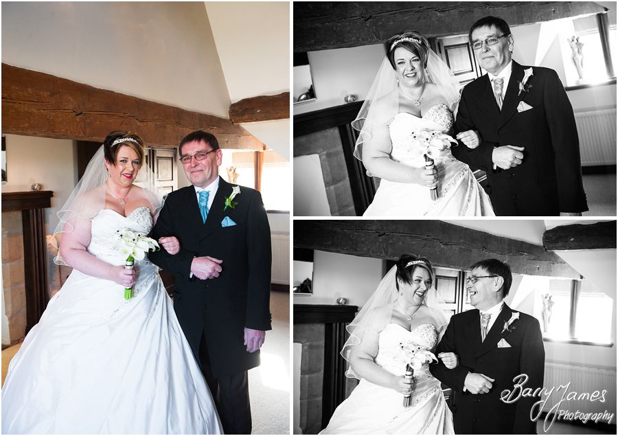 Relaxed natural wedding photographs at Weston Hall in Stafford by Contemporary Staffordshire Wedding Photographer Barry James