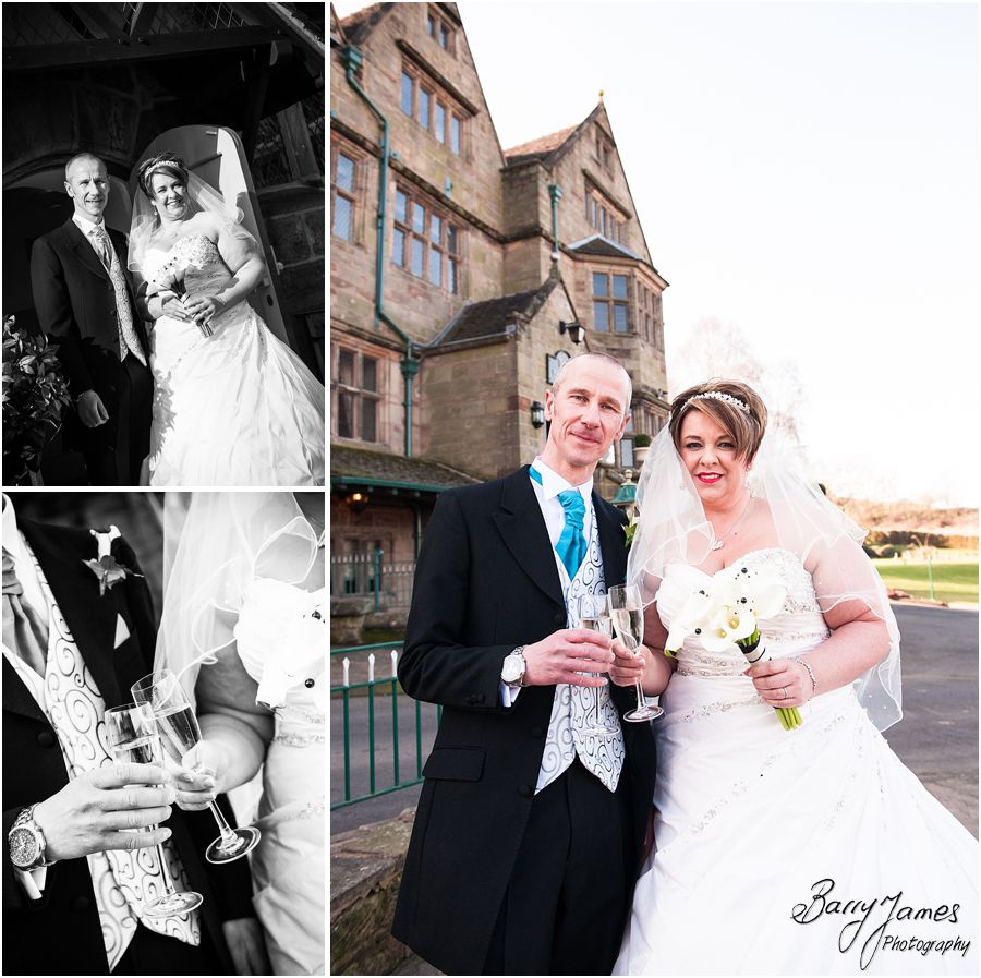 Stunning setting for wedding groups at Weston Hall in Stafford by Contemporary Staffordshire Wedding Photographer Barry James