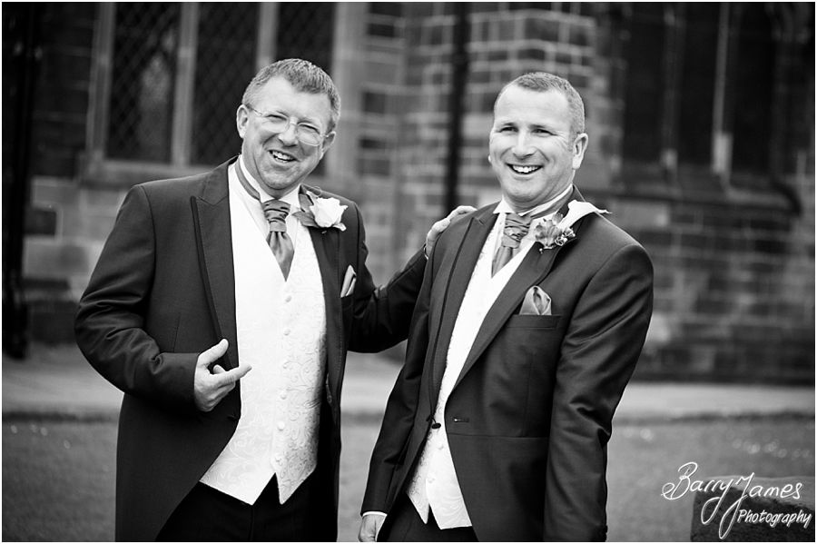 Capturing the beautiful church wedding ceremony at St Luke Church in Cannock by Contemporary and Candid Wedding Photographer Barry James