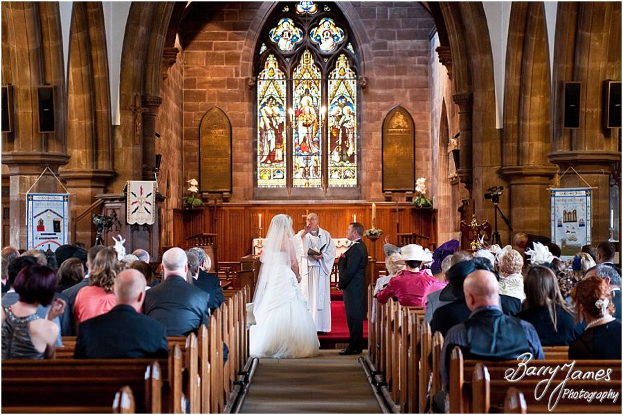 Beautiful creative wedding photography at St Luke Church in Cannock by Experienced and Highly Recommended Wedding Photographer Barry James