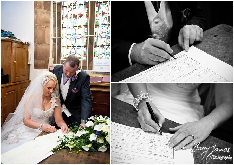 Classical and contemporary wedding photography story at St Luke Church in Cannock by Professional Wedding Photographer Barry James