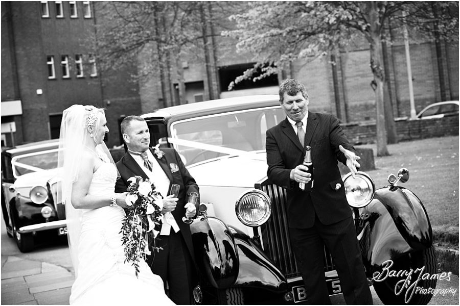 Contemporary relaxed wedding photography at St Luke Church in Cannock by Cannock Wedding Photographer Barry James