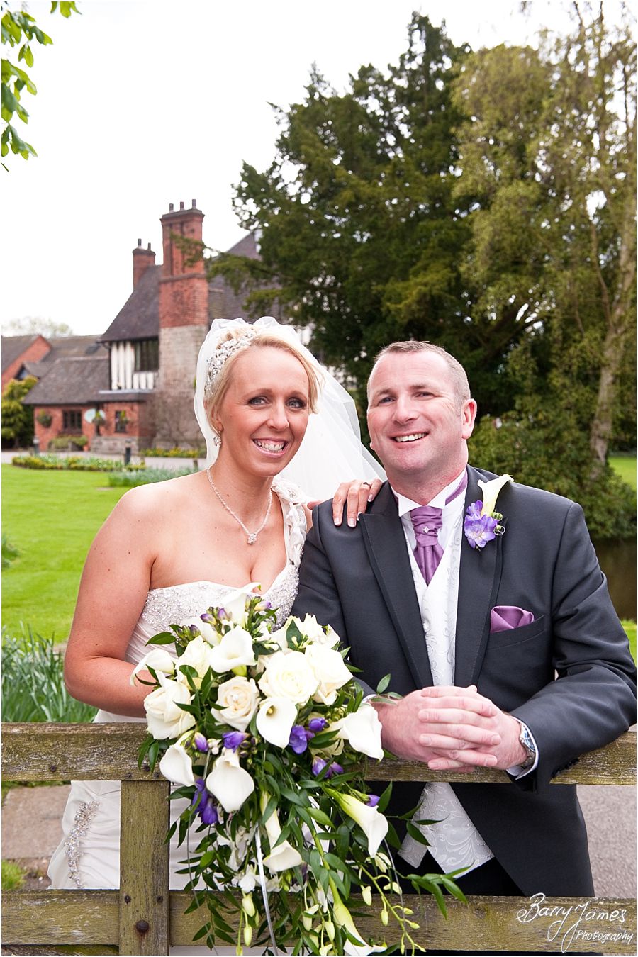 Creative wedding photography at one of Staffordshires Premier Wedding Venues The Moat House in Acton Trussell by Professional Wedding Photographer Barry James
