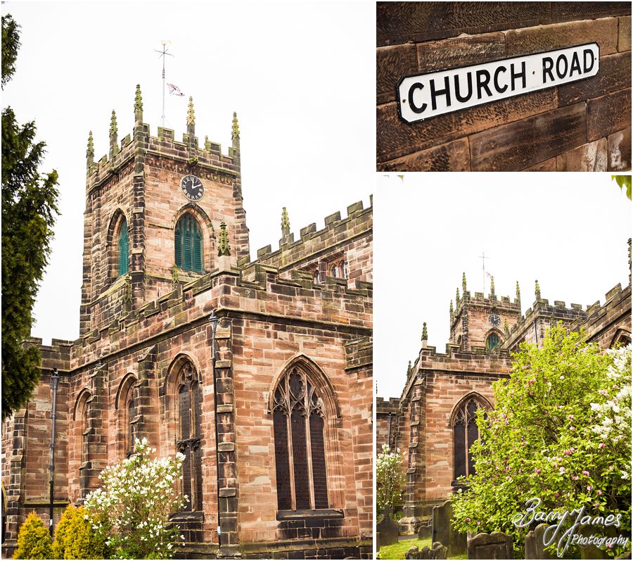 Wedding photographs at St Michaels Church in Penkridge by Stafford Wedding Photographer Barry James