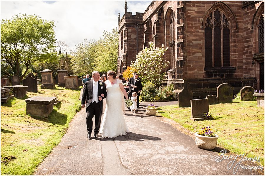 Wedding photographs at St Michaels Church in Penkridge by Stafford Wedding Photographer Barry James