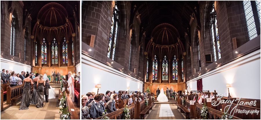 Gorgeous wedding photographs at The Collegiate Church in Wolverhampton by Stafford Wedding Photographer Barry James