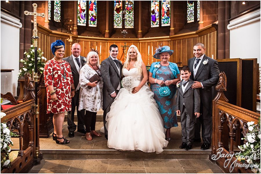 Creative wedding photography at the Collegiate Church in Wolverhampton by Wolverhampton Wedding Photographer Barry James