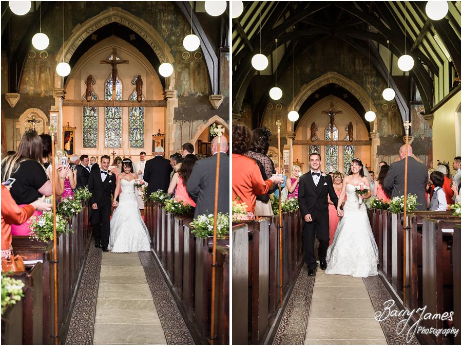 Storytelling creative wedding photography at Rushall Parish Church in Walsall by Contemporary Wedding Photographer Barry James