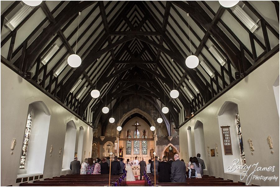 Creative contemporary wedding photography at Rushall Parish Church in Walsall by Walsall Wedding Photographer Barry James