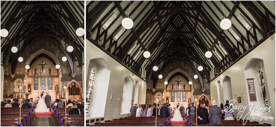 Creative contemporary wedding photography at Rushall Parish Church in Walsall by Walsall Wedding Photographer Barry James