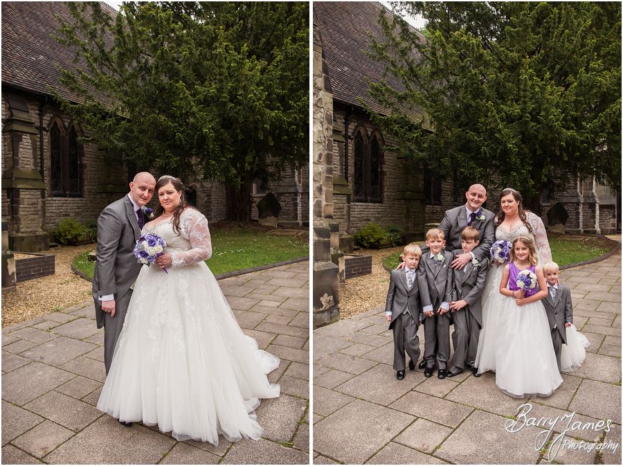Gorgeous wedding photographs at Rushall Parish Church in Walsall by Walsall Wedding Photographer Barry James