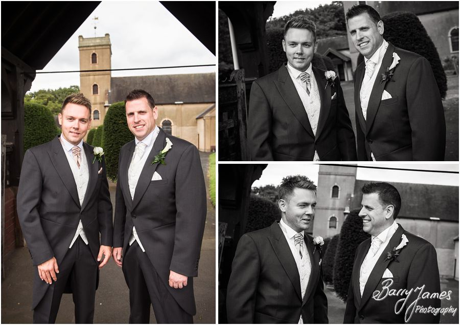 Contemporary portraits and relaxed candid moments at Himley Church in Dudley by Staffordshire Wedding Photographer Barry James