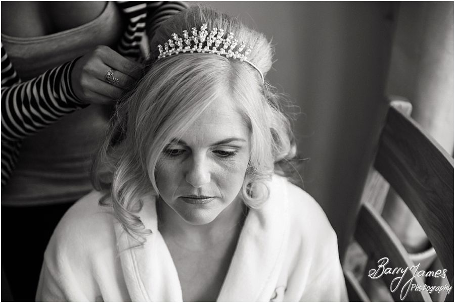 Candid photos that capture the preparations of the wedding morning at Rodbaston Hall in Penkridge by Penkridge Wedding Photographer Barry James