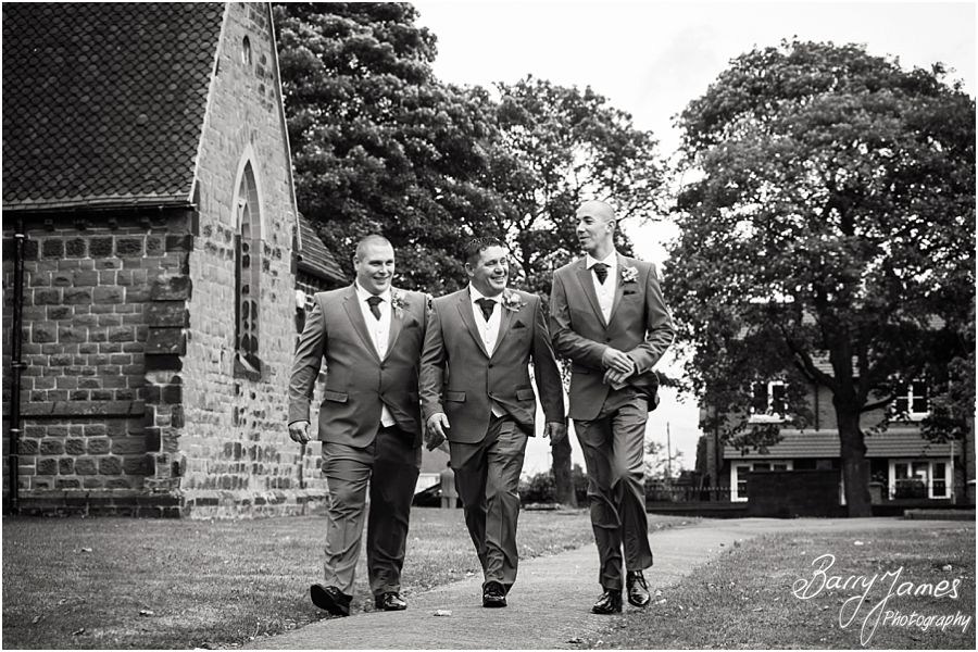 Magazine style wedding photos at St James Church in Brownhills by Experienced Contemporary Candid and Creative Wedding Photographer Barry James