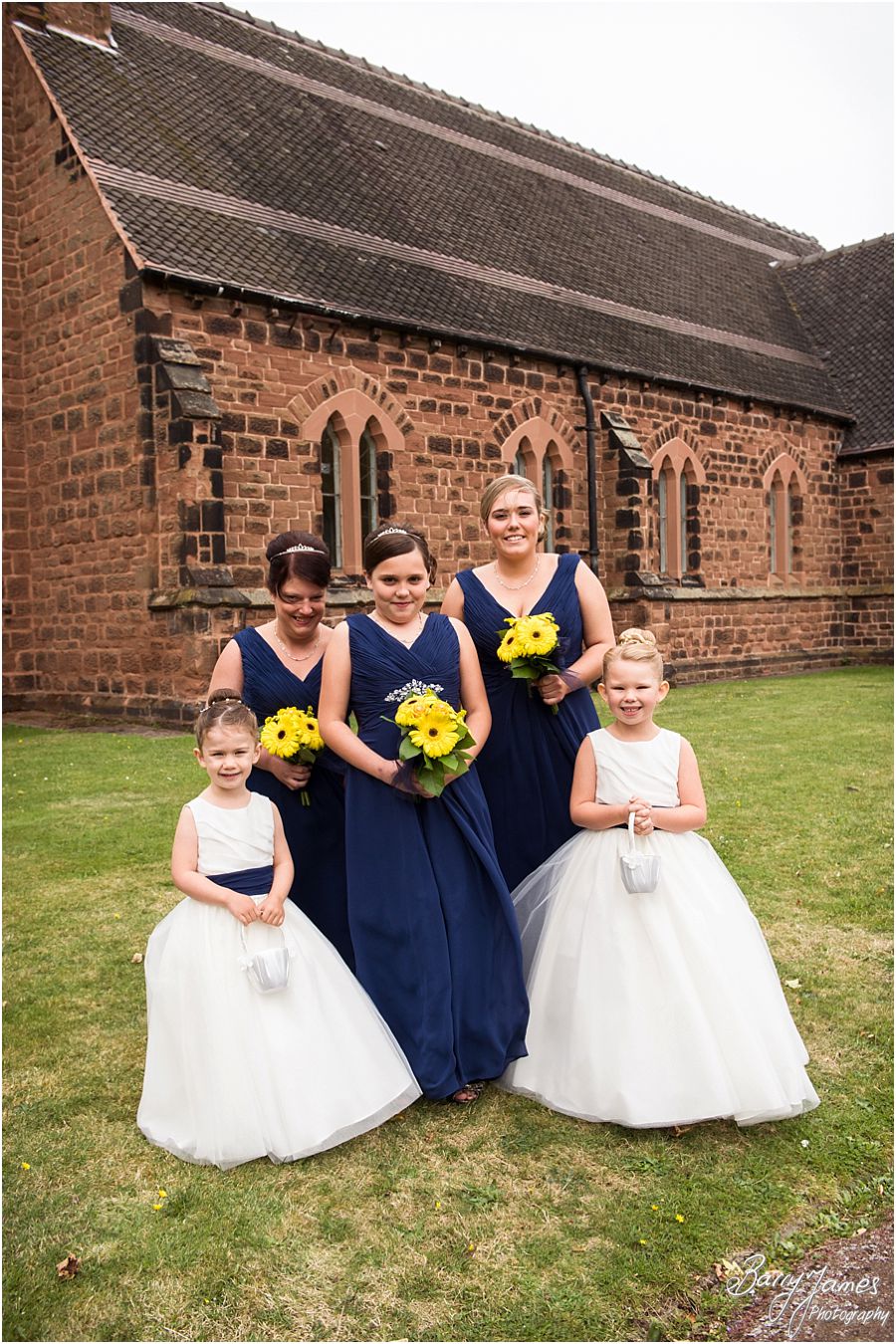 Beautiful creative wedding photography at St James Church in Brownhills by Experienced Contemporary Candid and Creative Wedding Photographer Barry James