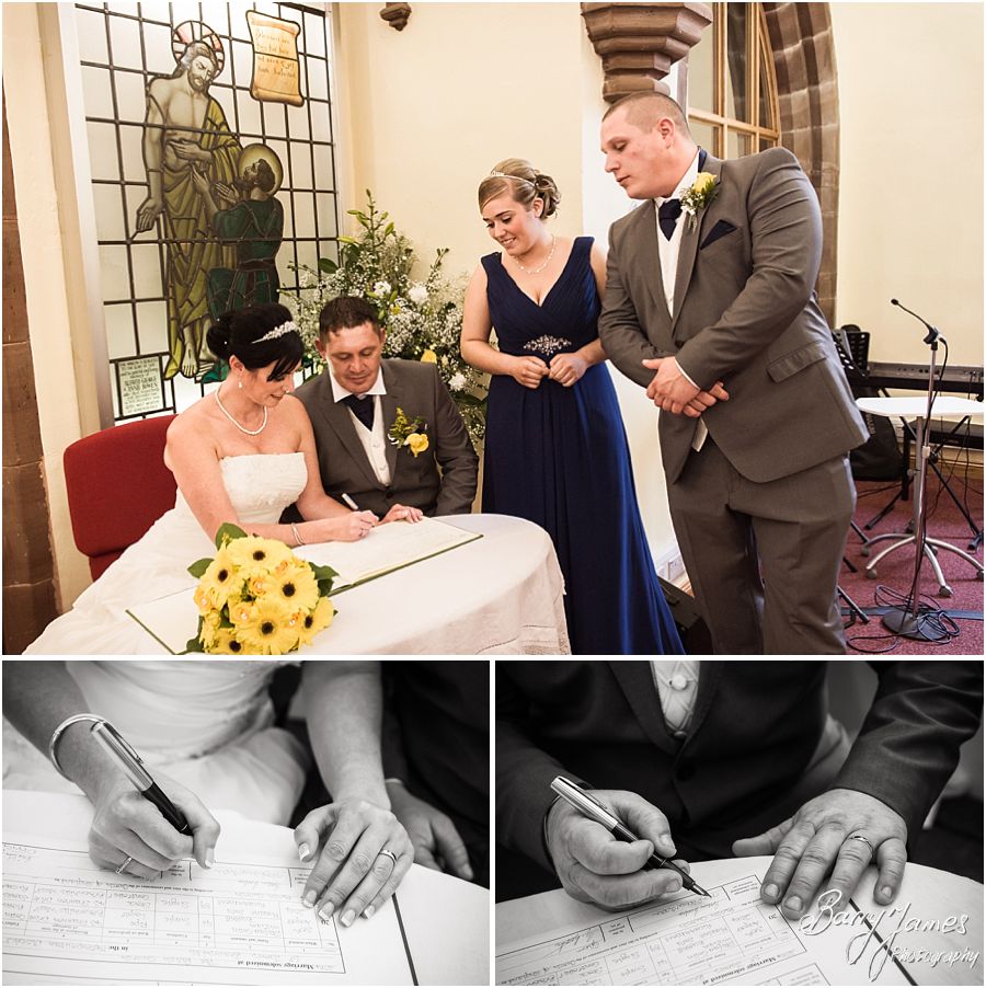 Wedding photographs that tell the complete story at St James Church in Brownhills by Experienced Contemporary Candid and Creative Wedding Photographer Barry James