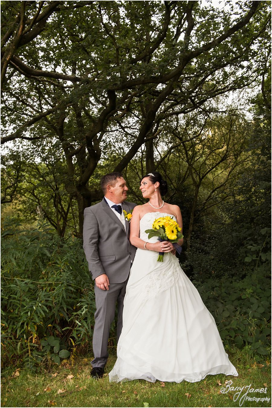 Contemporary and candid wedding photographs at Shoal Hill in Cannock Chase by Experienced Contemporary Candid and Creative Wedding Photographer Barry James