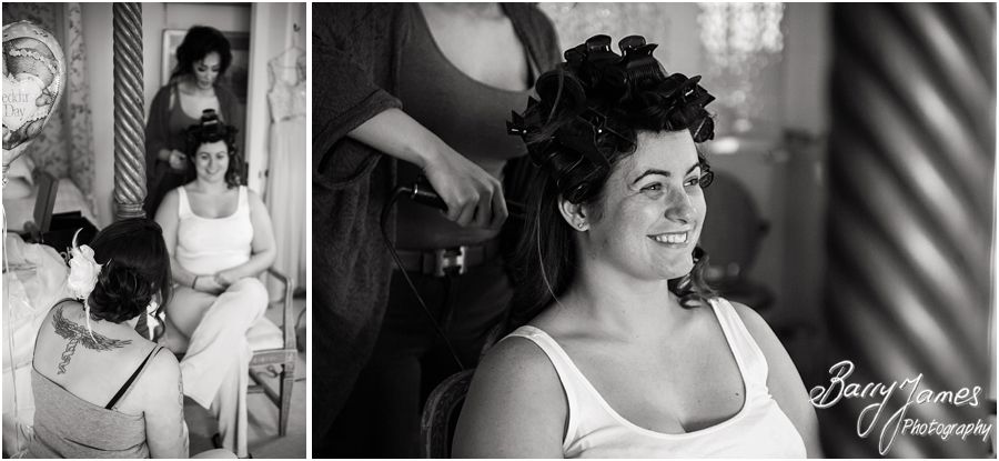Unobtrusive natural photography of the bridal morning at Heath House in Tean by Reportage Stoke-on-Trent Wedding Photographer Barry James