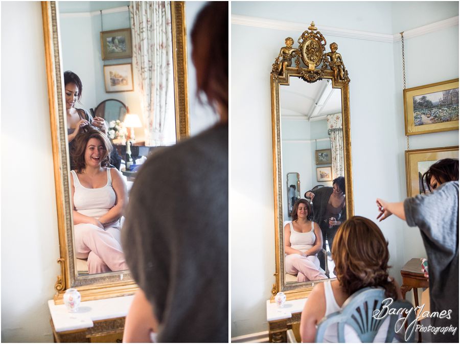 Candid wedding photos of bridal morning at Heath House in Tean by Full Time Professional Stoke-on-Trent Wedding Photographer Barry James
