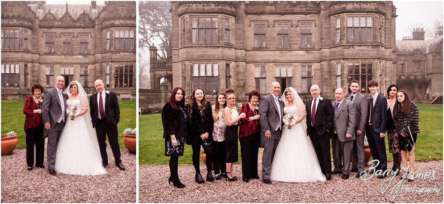 Wedding party group photographs at Heath House in Tean by Contemporary Wedding Photographer Barry James