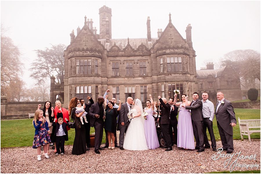 Wedding party group photographs at Heath House in Tean by Contemporary Wedding Photographer Barry James