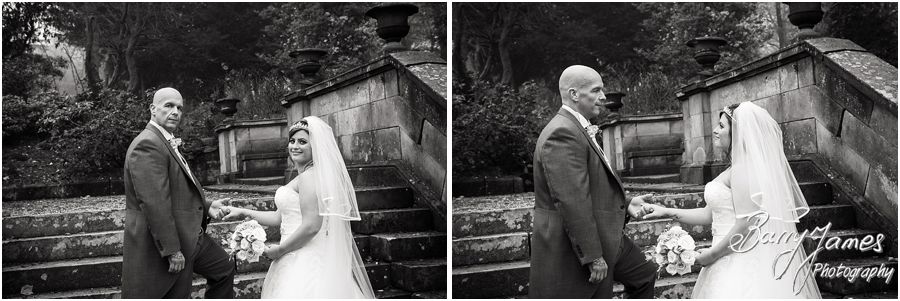 Creative portraits around the beautiful gardens at Heath House in Tean by Contemporary Wedding Photographer Barry James
