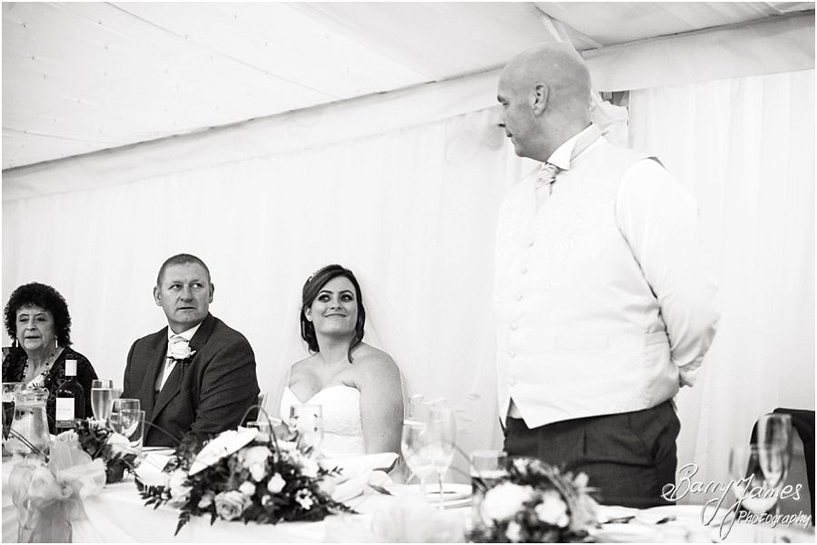 Candid photos that capture the character and reactions of the speeches at Heath House in Tean by Experienced Stoke Photographer Barry James