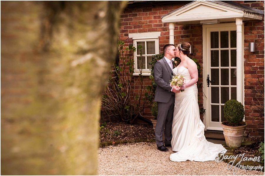 Timeless intimate portraits of the bride and groom at Alrewas Hayes in Burton upon Trent by Contemporary and Creative Wedding Photographer Barry James