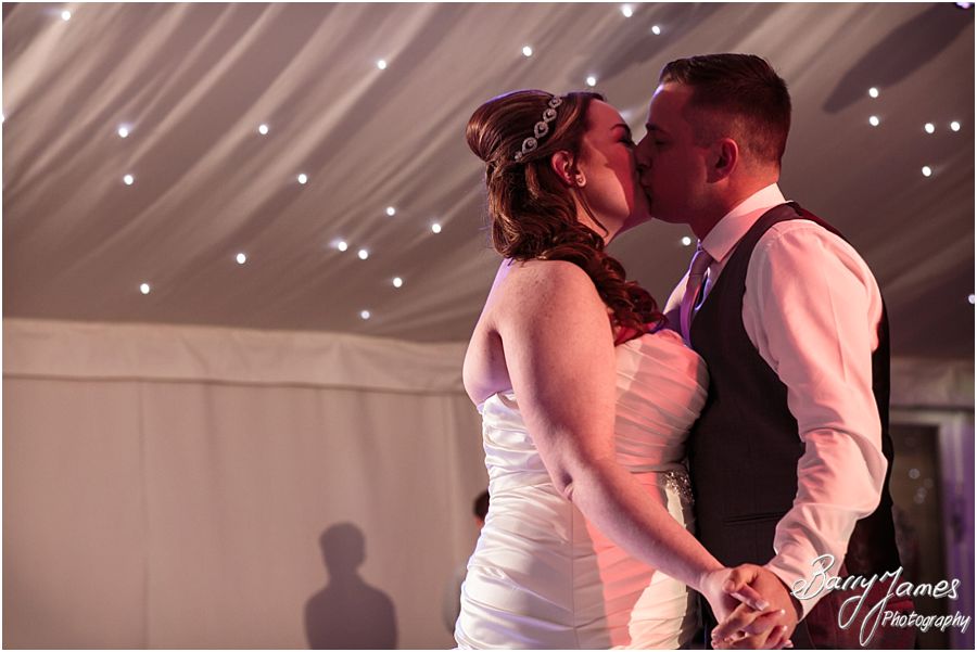 Creative photos of the first dance at Alrewas Hayes in Burton upon Trent by Contemporary and Candid Wedding Photographer Barry James