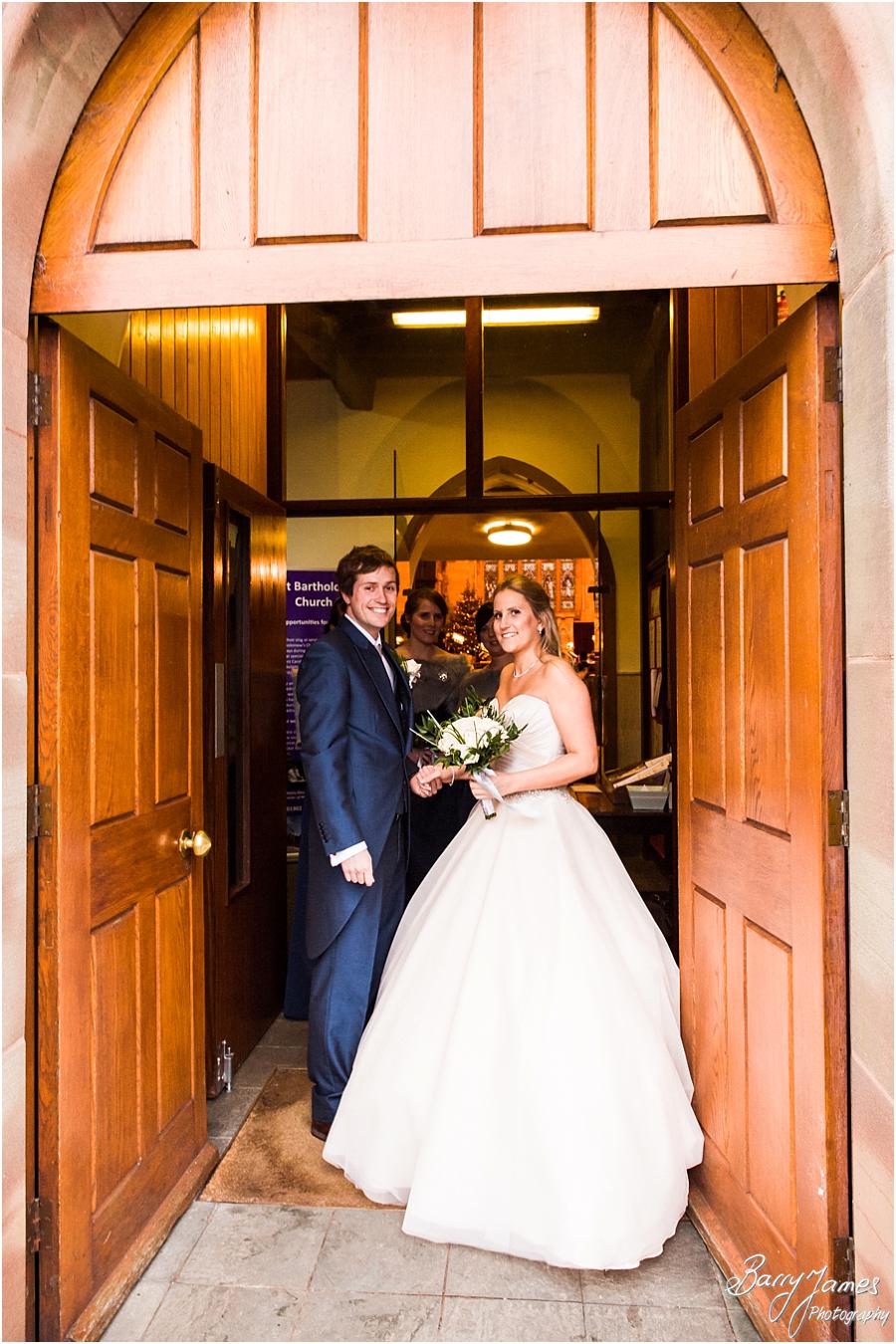 Excited arrivals of the bridal party at St Bartholomews in Penn by Wolverhampton Wedding Photographer Barry James