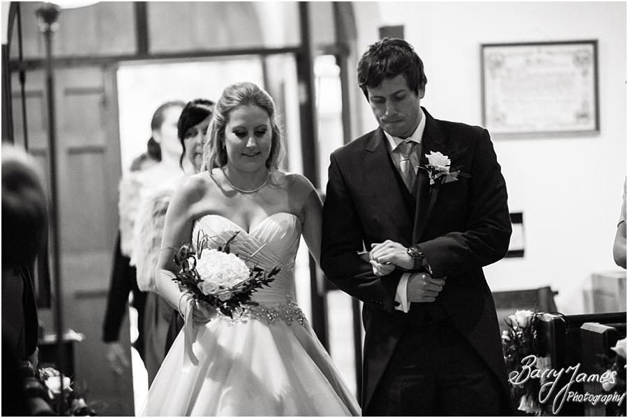 Candid and creative photographs of the wedding ceremony at St Bartholomews in Penn by Wolverhampton Wedding Photographer Barry James