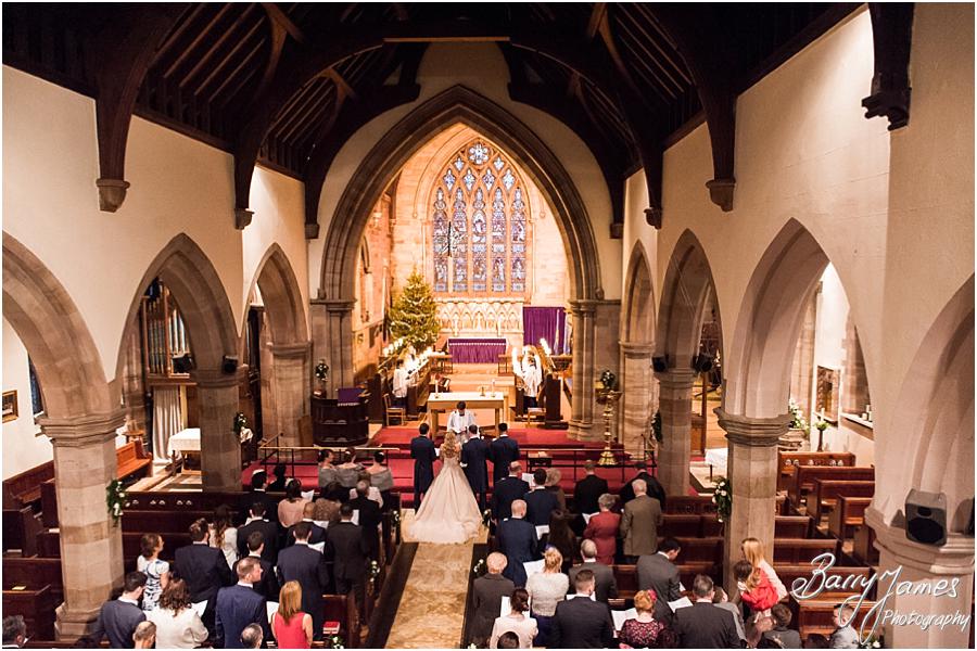 Candid and creative photographs of the wedding ceremony at St Bartholomews in Penn by Wolverhampton Wedding Photographer Barry James