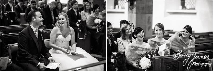 Storytelling photographs of the wedding ceremony at St Bartholomews in Penn by Wolverhampton Wedding Photographer Barry James