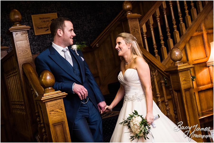 Timeless portraits of the bride and groom around the stunning setting of The Moat House in Acton Trussell by Wolverhampton Wedding Photographer Barry James