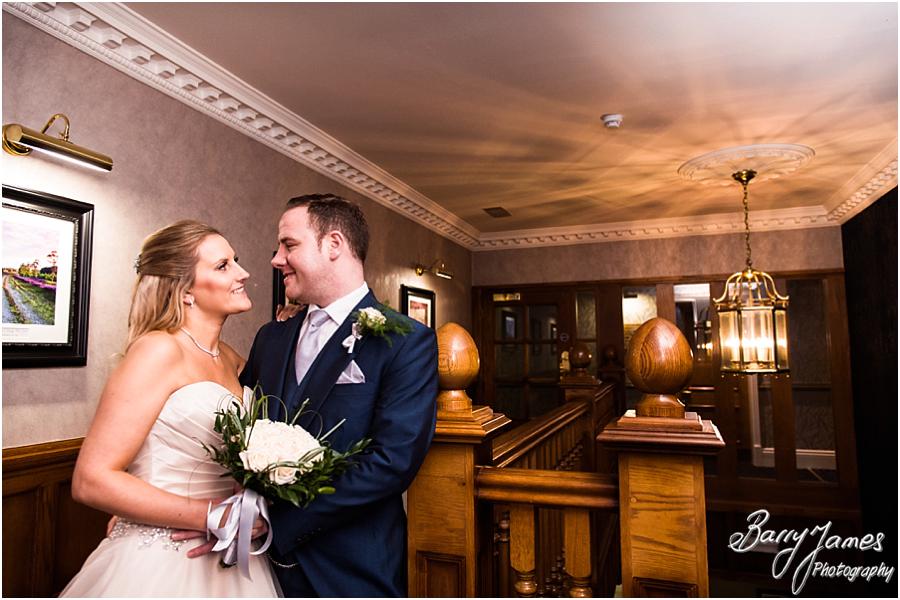 Timeless portraits of the bride and groom around the stunning setting of The Moat House in Acton Trussell by Wolverhampton Wedding Photographer Barry James