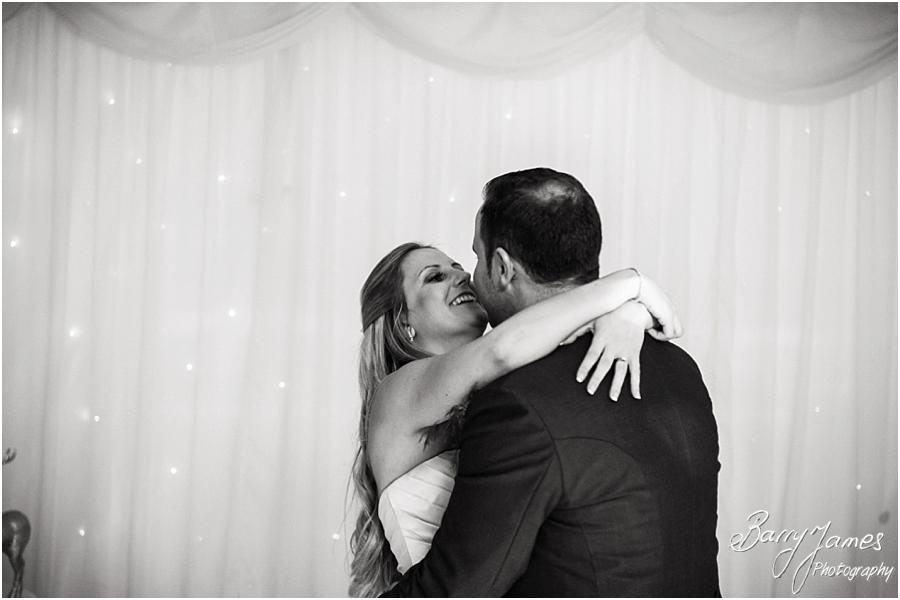 Capturing the magic of the first dance with creative wedding photography at The Moat House in Acton Trussell by Wolverhampton Wedding Photographer Barry James