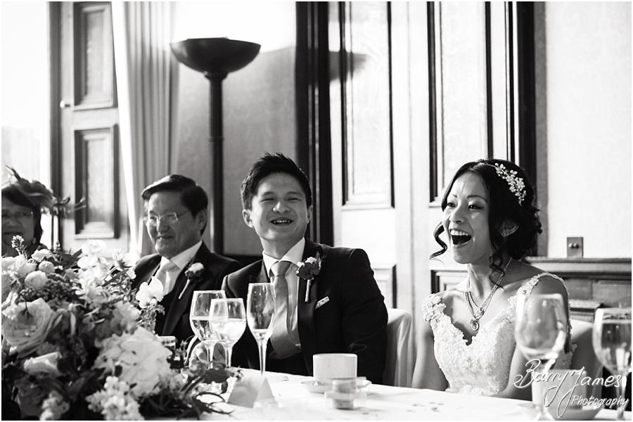 Candid speech photographs at Sandon Hall in Stafford by Stafford Wedding Photographer Barry James