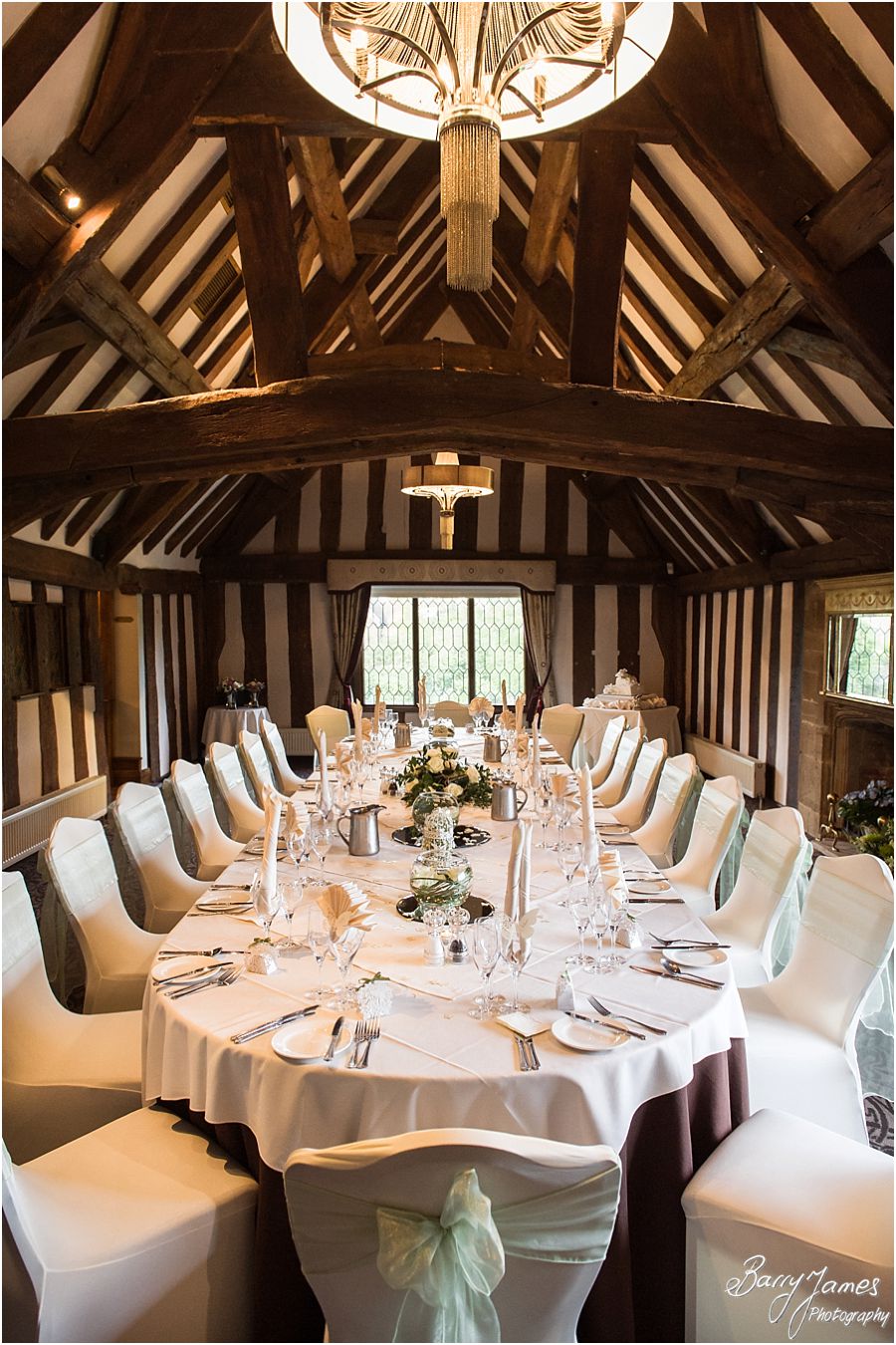 Gorgeous wedding setting at The Moat House in Acton Trussell by Stafford Wedding Photographer Barry James