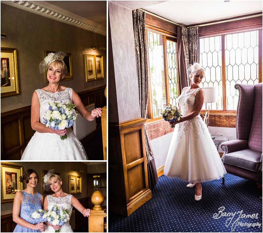 Stunning bridal portraits before wedding ceremony at The Moat House in Acton Trussell by Cannock Wedding Photographer Barry James