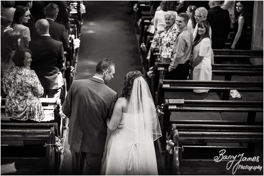 Natural photographs of the beautiful ceremony at St James Church in Barton under Needwood by Barton Under Needwood Wedding Photographer Barry James